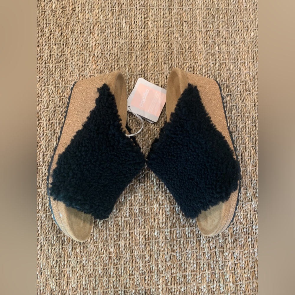 Birkenstock Papillo Sherpa Heeled Sandals size 9 - Picture 2 of 11
